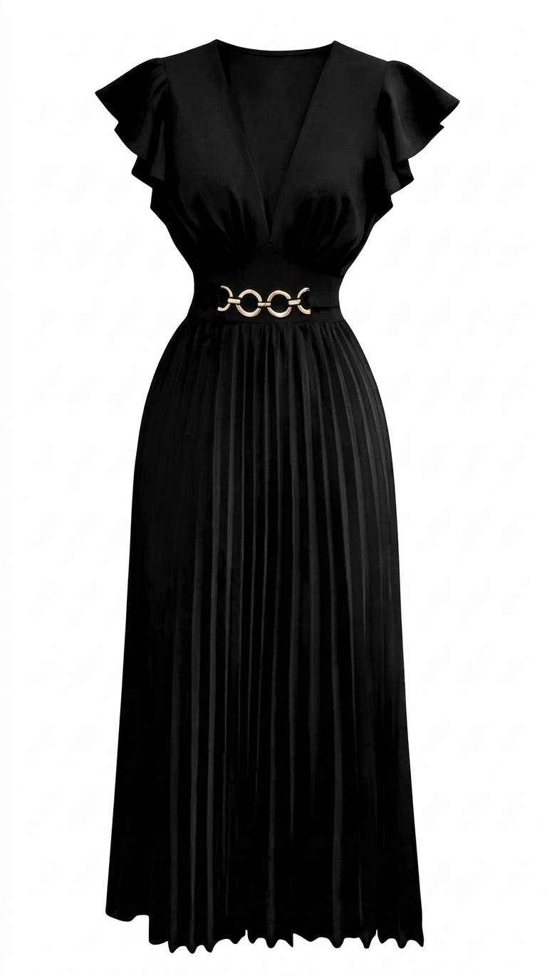 Riri Ruffle Edge Dress
