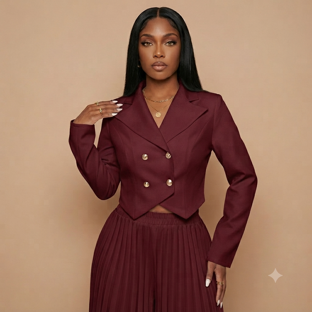 Charlotte Pleated Pant Set