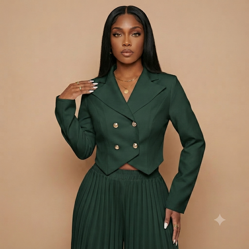 Charlotte Pleated Pant Set