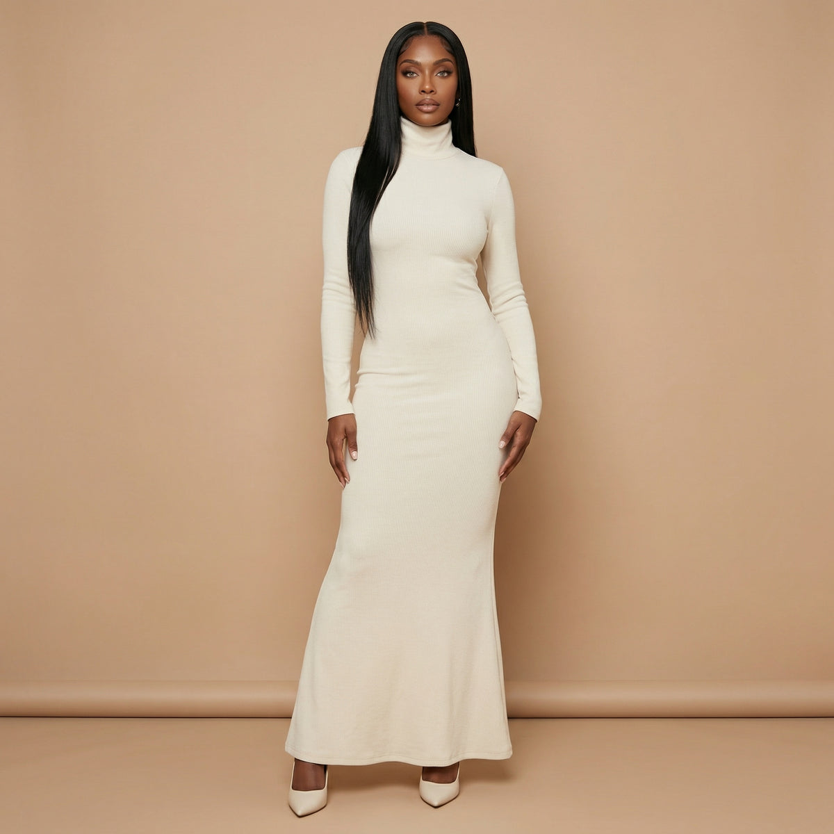Malika High Neck Dress Set