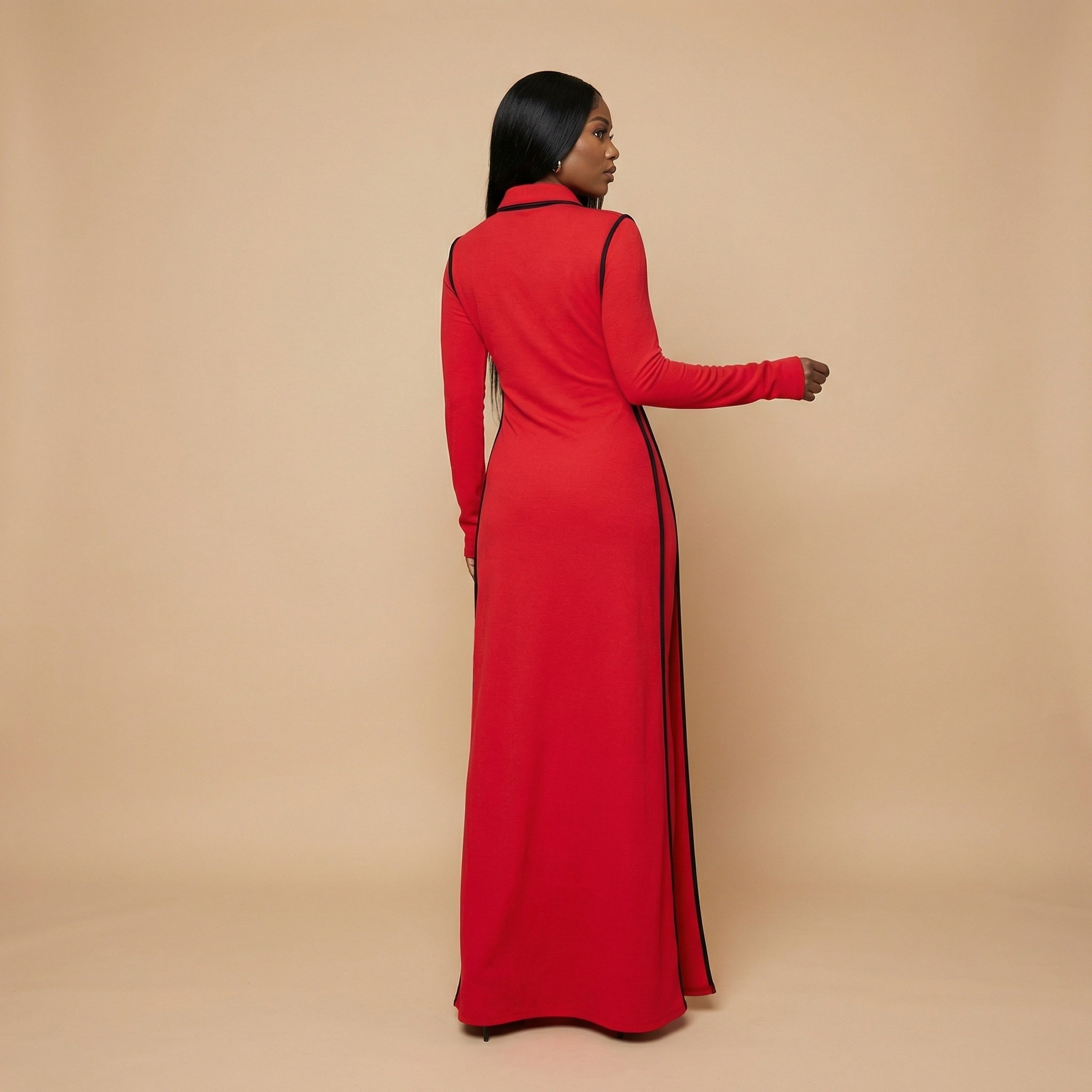Malika High Neck Dress Set