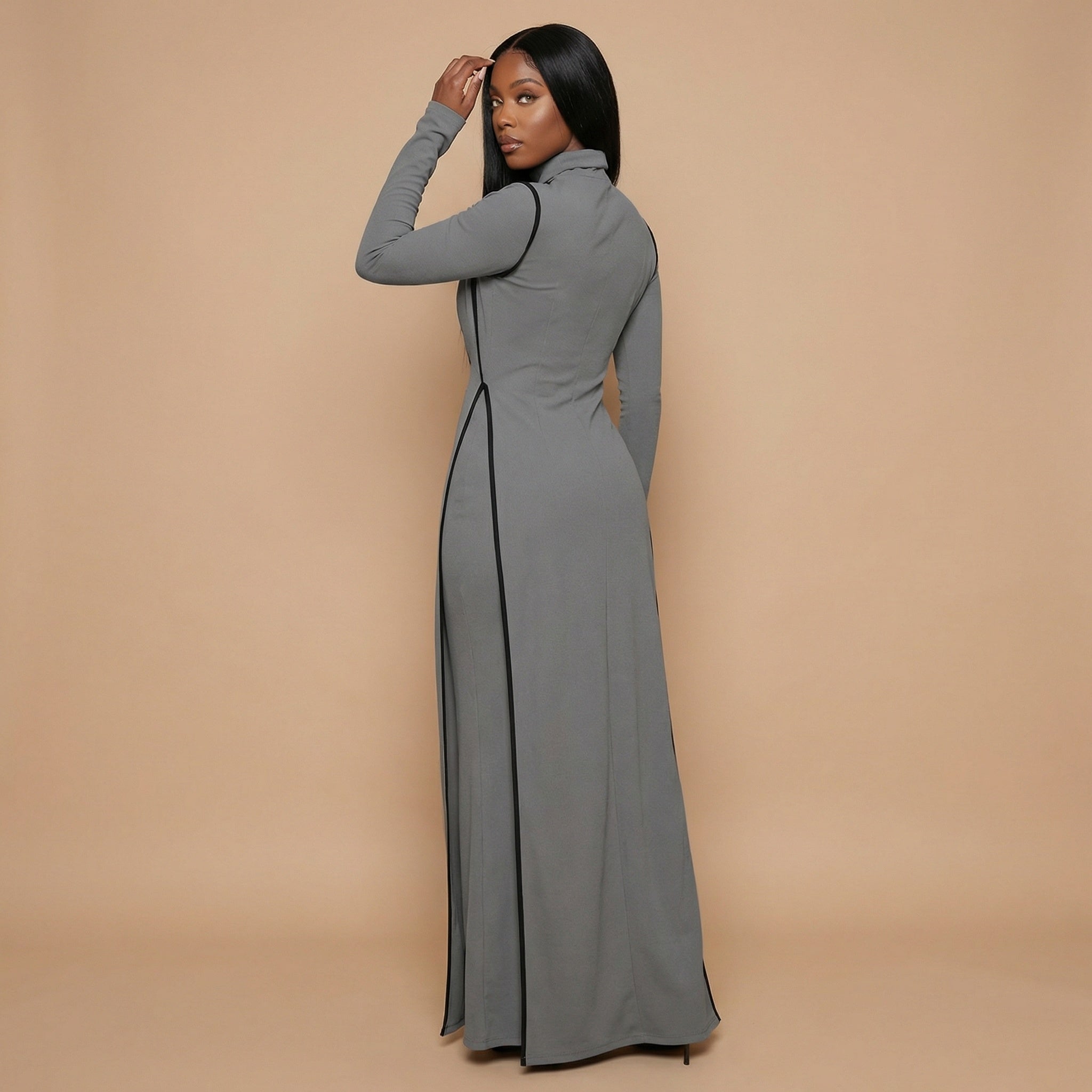 Malika High Neck Dress Set