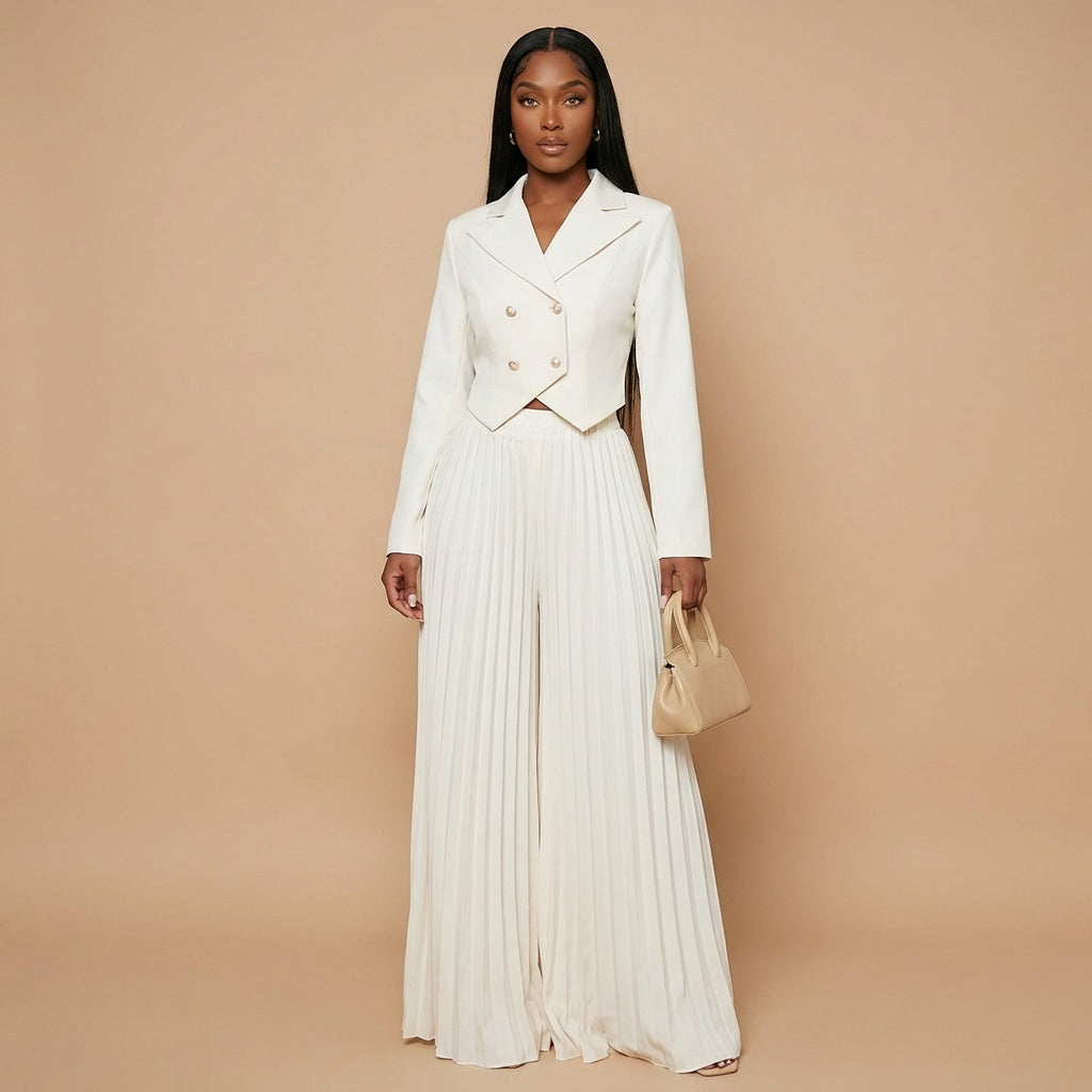 Charlotte Pleated Pant Set