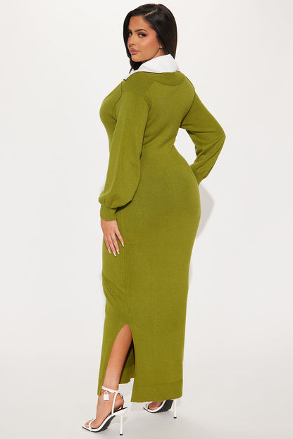 Waverly Collared Sweater Dress