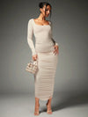 Diana Square-Neck Dress