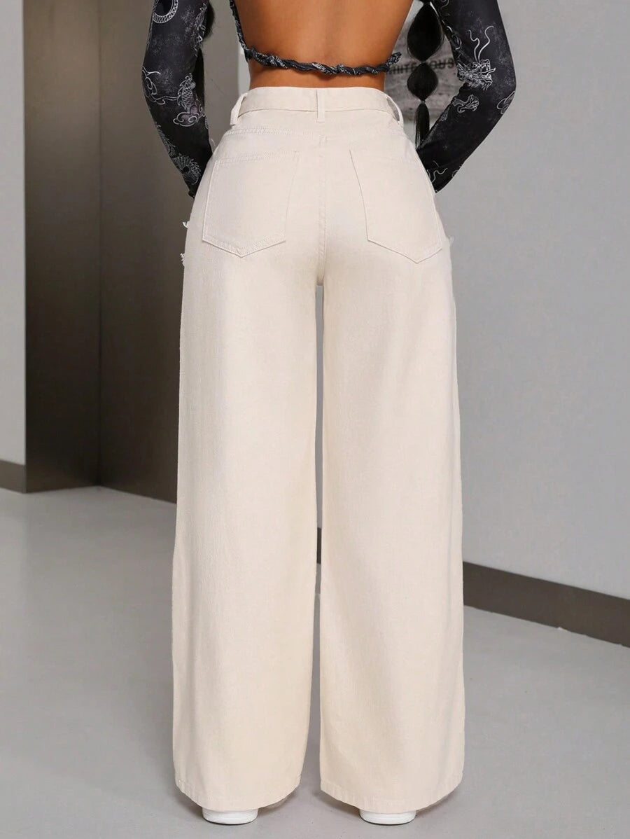 Isolide Wide Leg Jeans (SLIM)