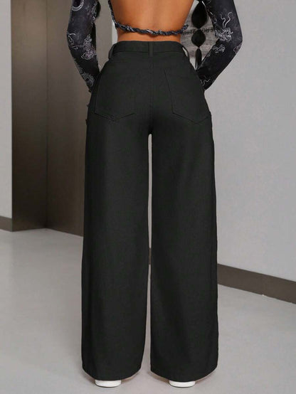 Isolide Wide Leg Jeans (SLIM)