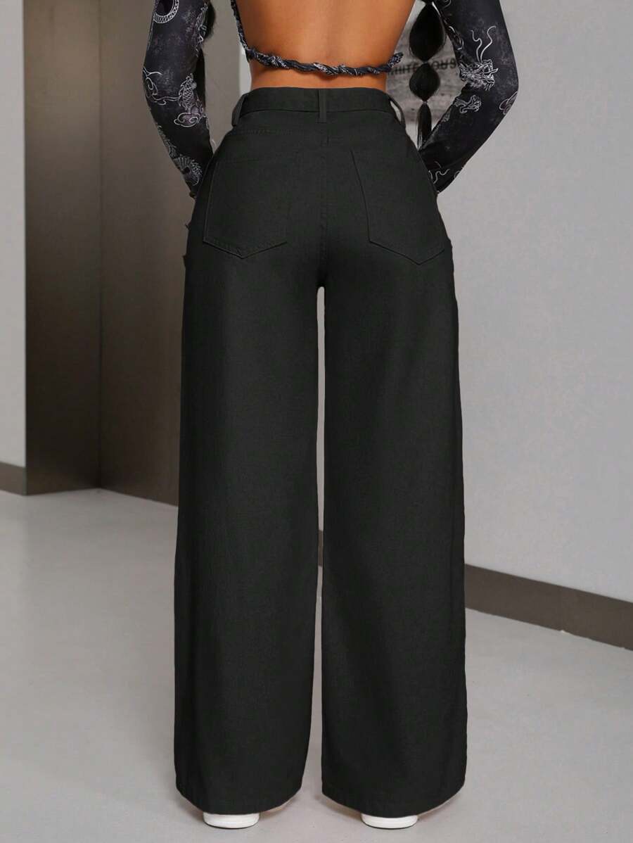 Isolide Wide Leg Jeans (SLIM)