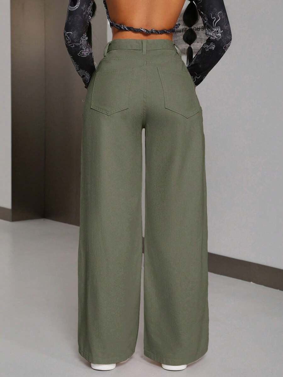 Isolide Wide Leg Jeans (SLIM)