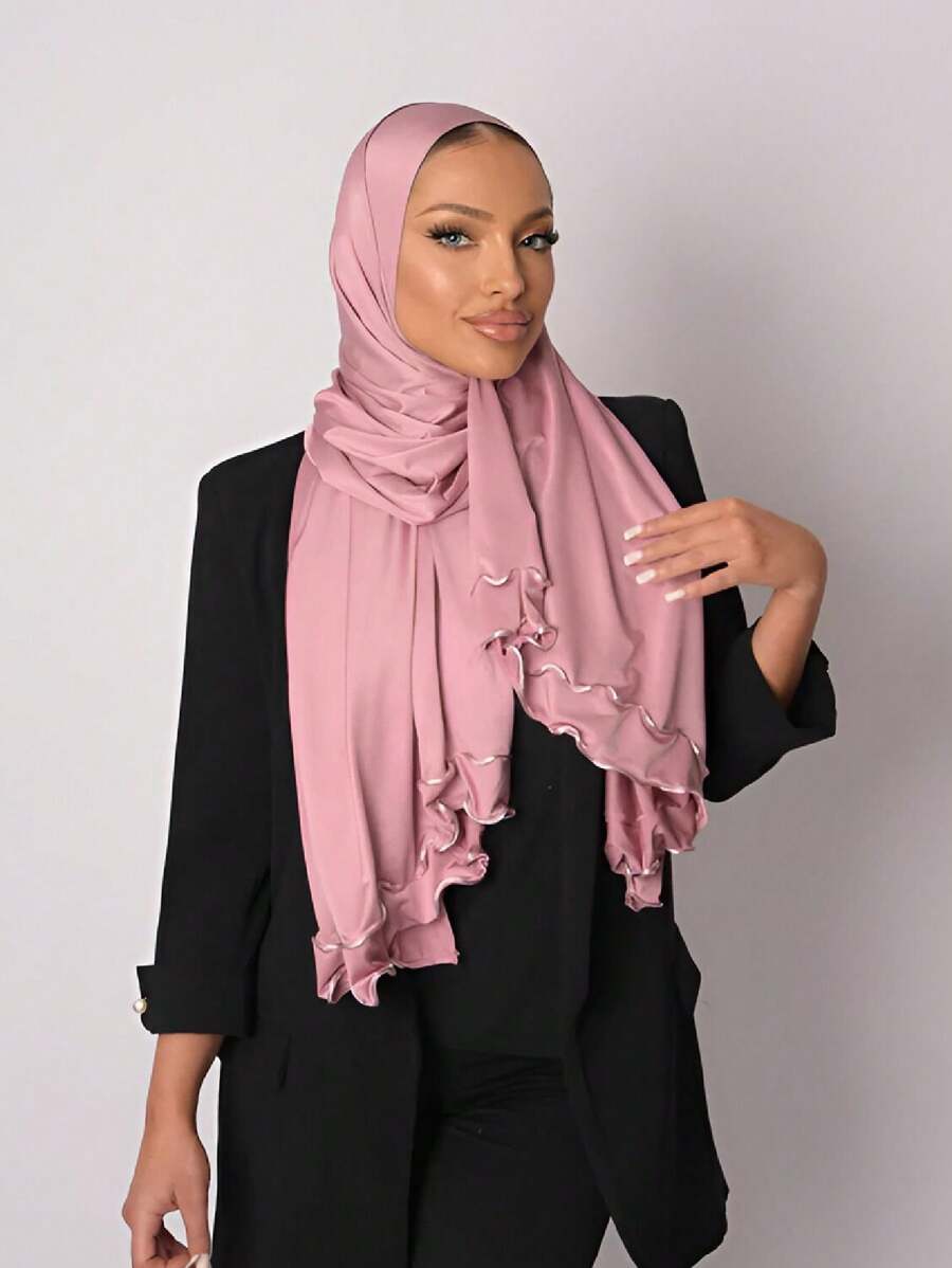 Frill Trimmed Scarf