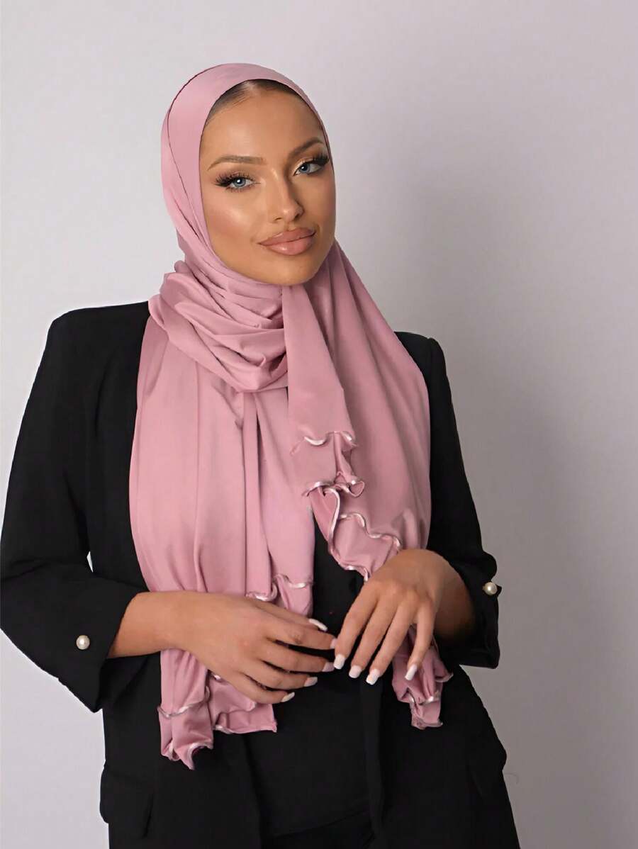 Frill Trimmed Scarf