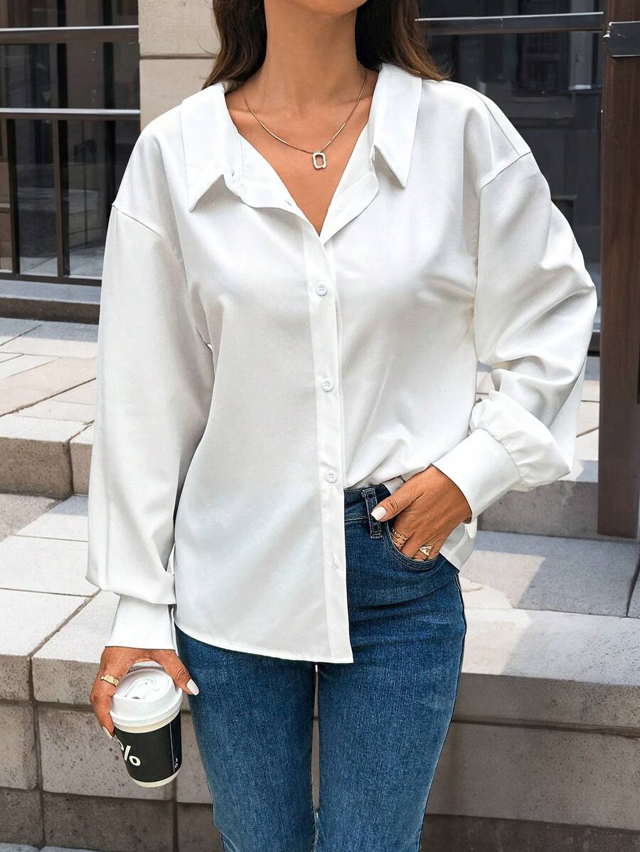 Rose Button Down Shirt