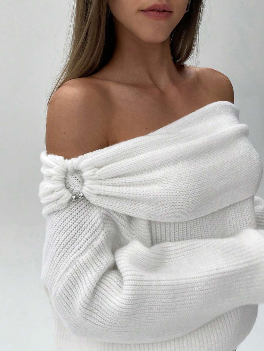 Rafiya Off Shoulder Sweater