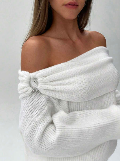 Rafiya Off Shoulder Sweater