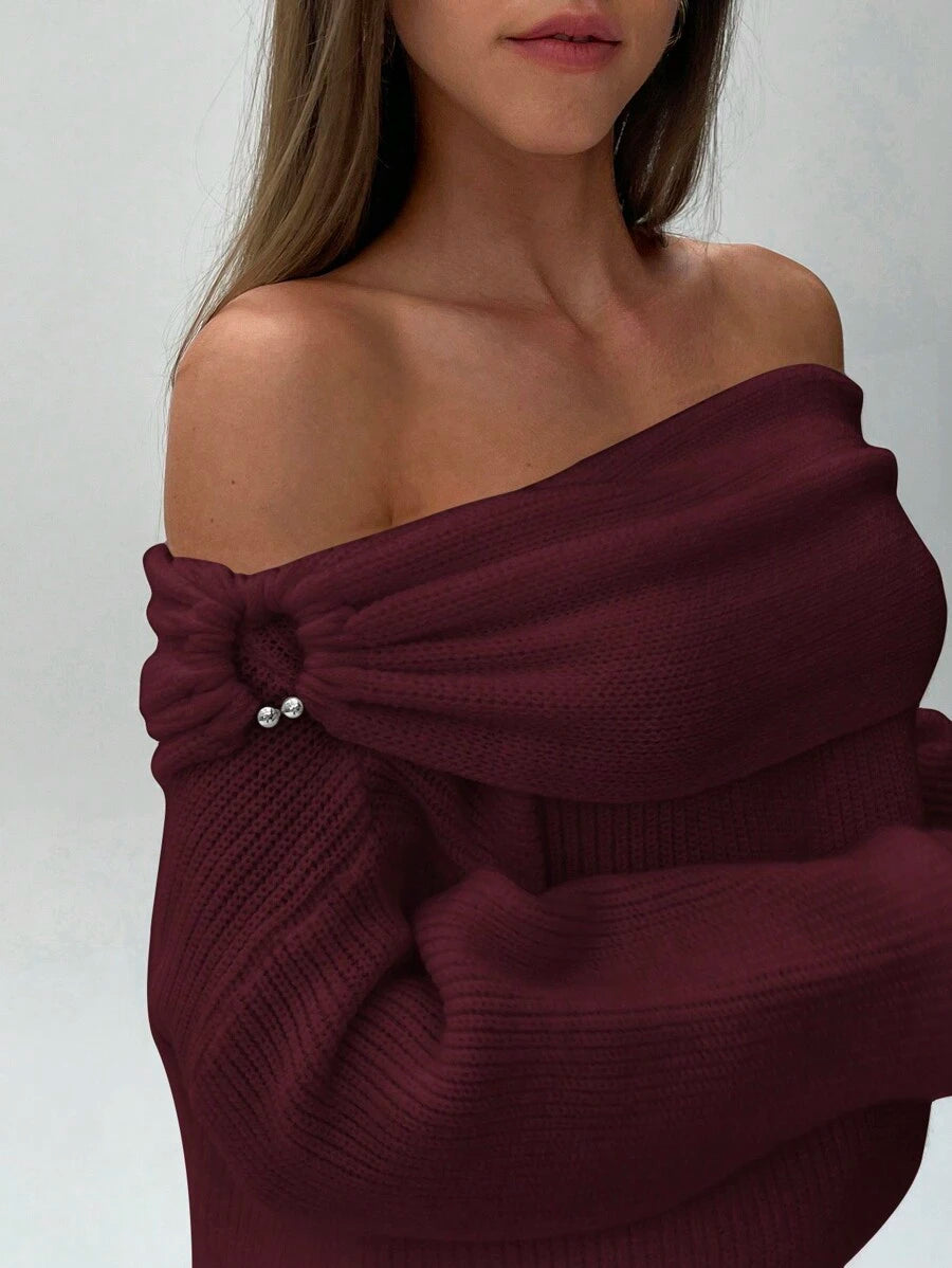 Rafiya Off Shoulder Sweater