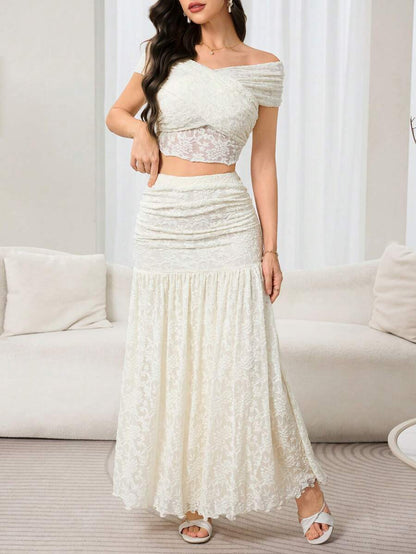 Naye Lace Skirt Set