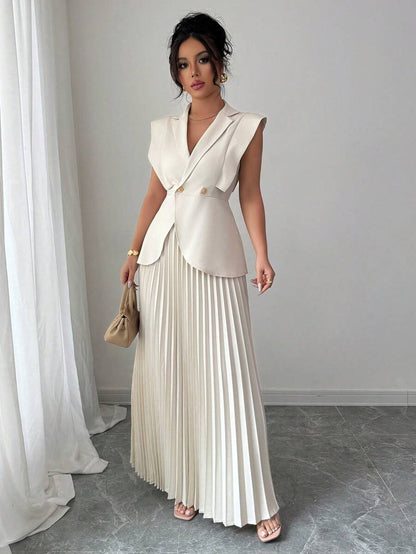 Celeste Ruffle Skirt Suit