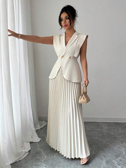 Celeste Ruffle Skirt Suit