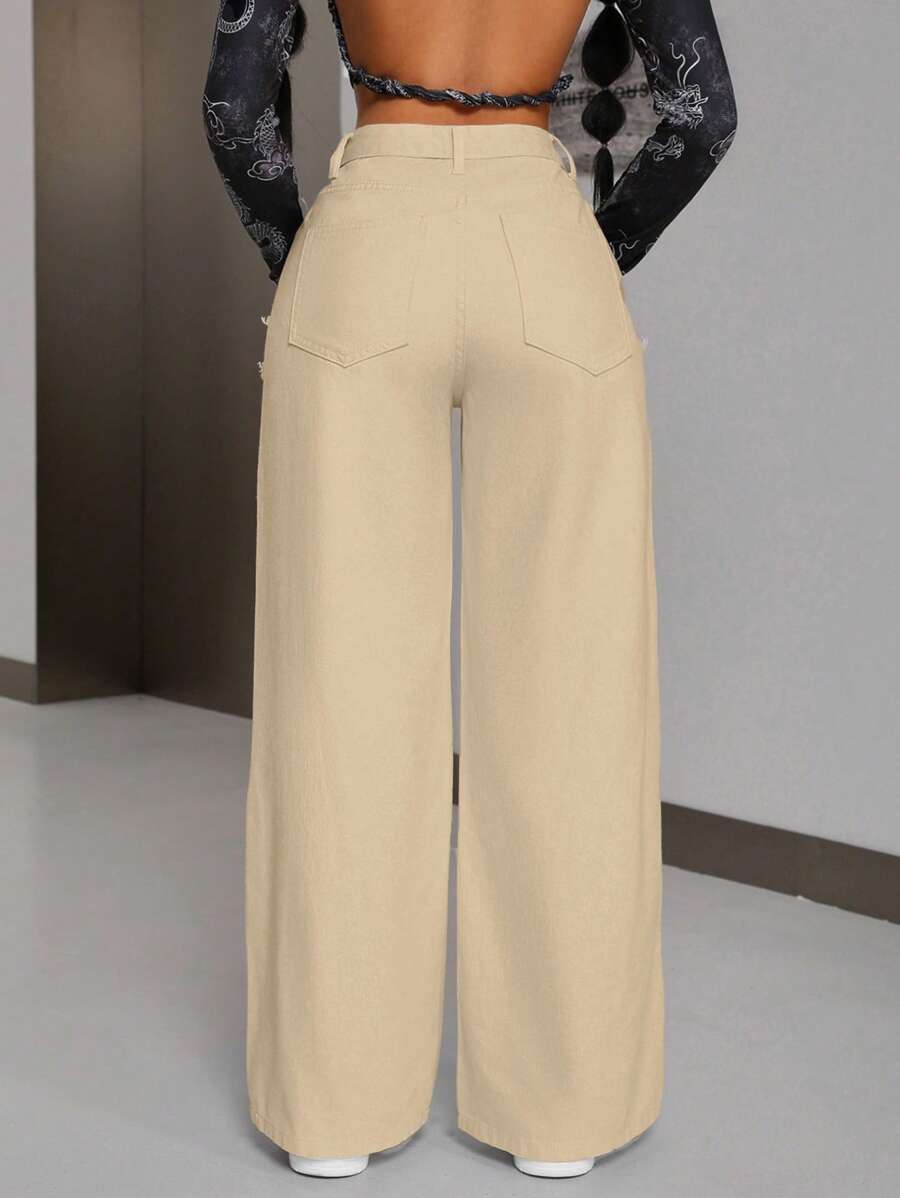 Isolide Wide Leg Jeans (SLIM)