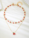 Vionette Cherry 2-piece Necklace