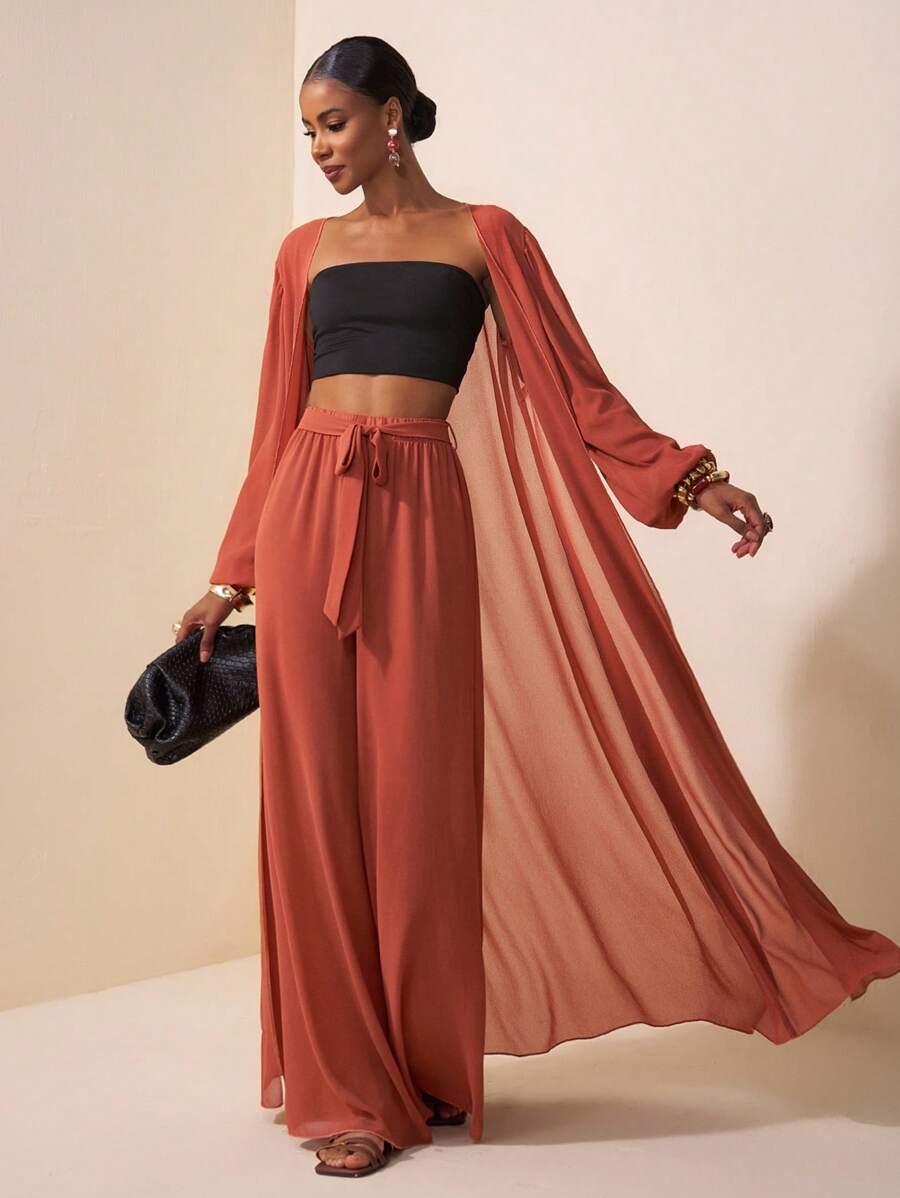 Daniah Chiffon Pant Set