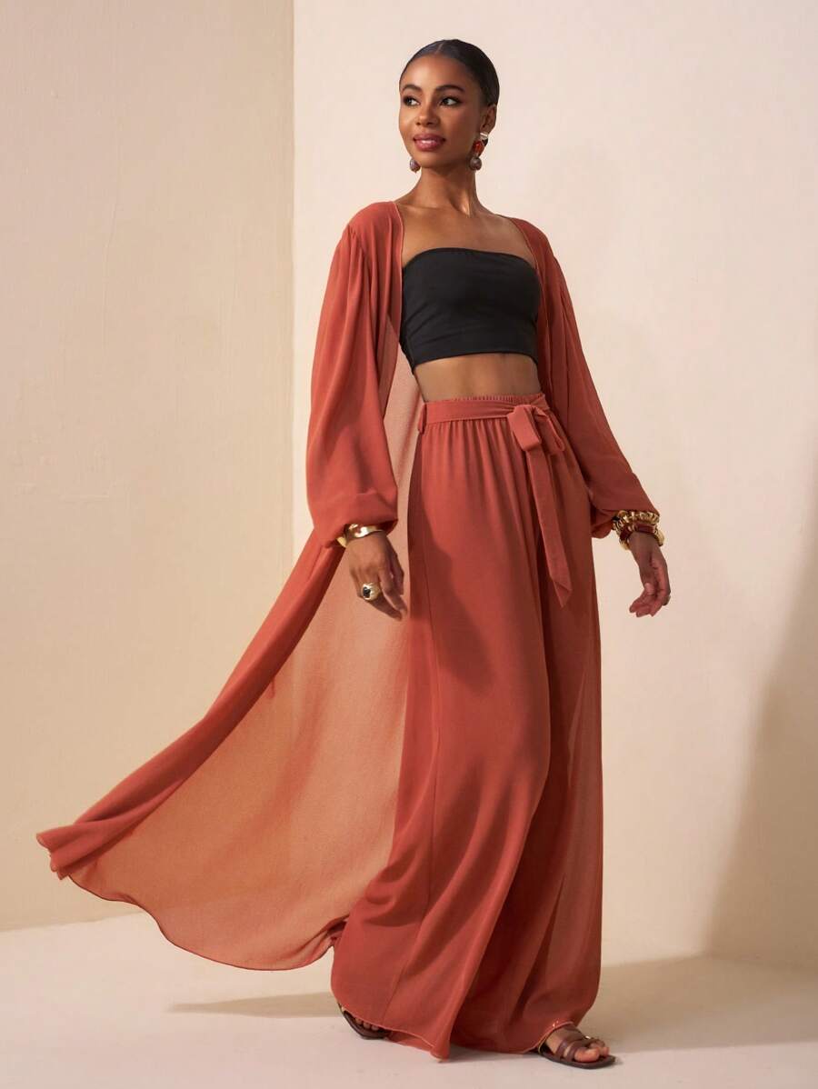 Daniah Chiffon Pant Set