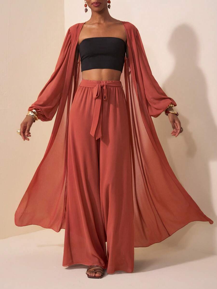 Daniah Chiffon Pant Set