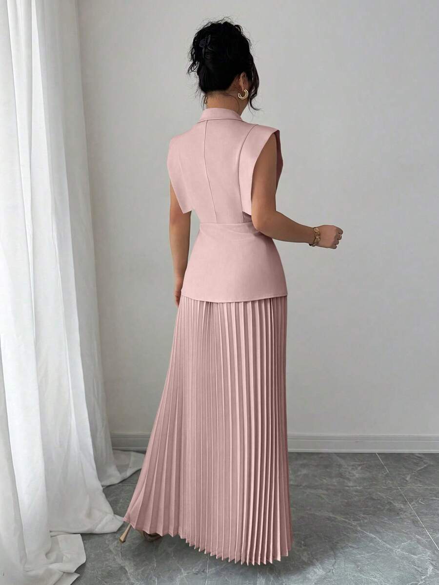 Celeste Ruffle Skirt Suit