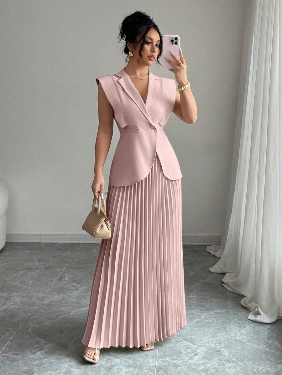 Celeste Ruffle Skirt Suit