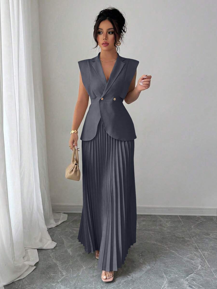 Celeste Ruffle Skirt Suit