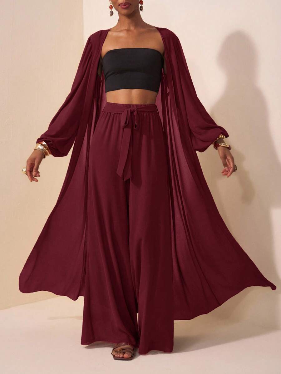 Daniah Chiffon Pant Set