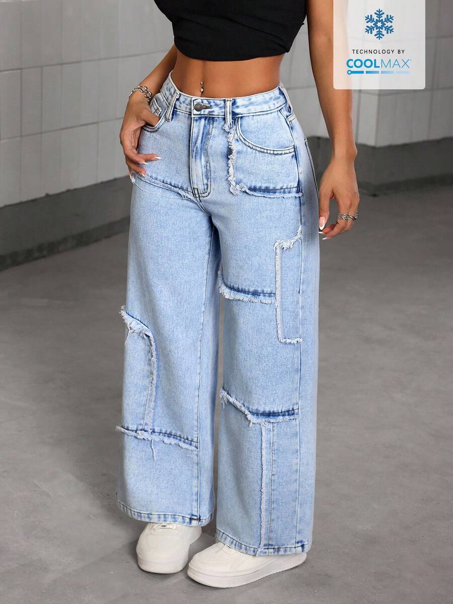 Isolide Wide Leg Jeans (SLIM)