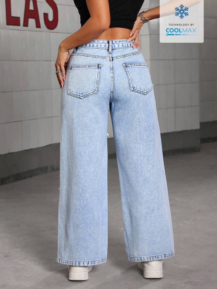 Isolide Wide Leg Jeans (SLIM)