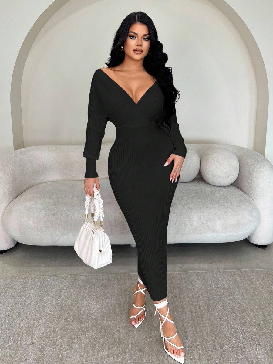 Radiant Eve Off-Shoulder Dress