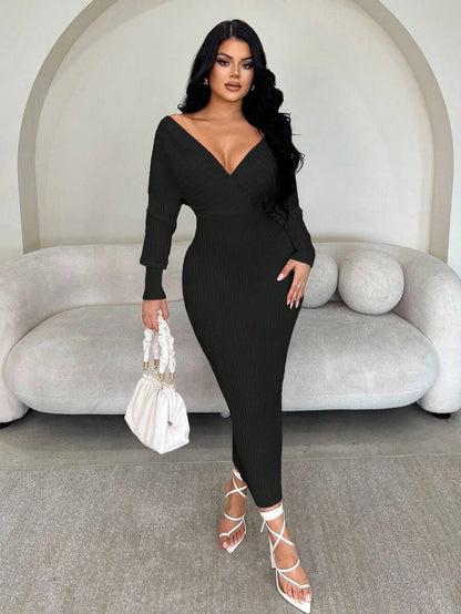 Radiant Eve Off-Shoulder Dress