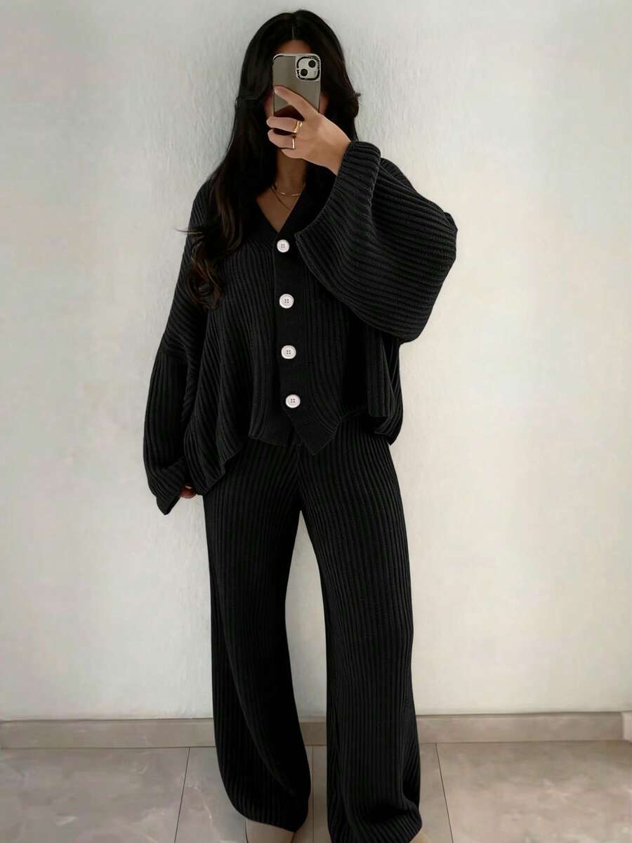 Tazeen Knit Cardigan Set