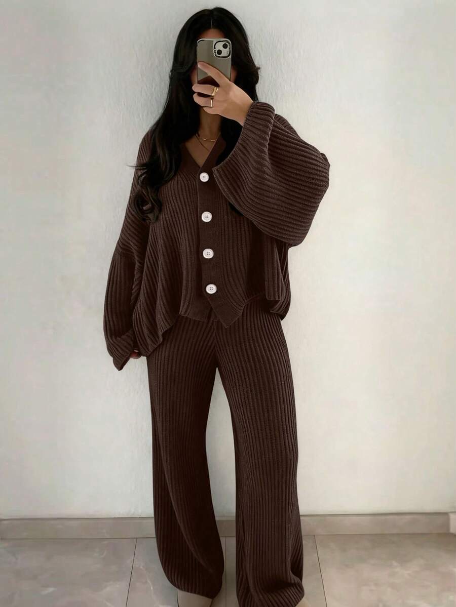 Tazeen Knit Cardigan Set