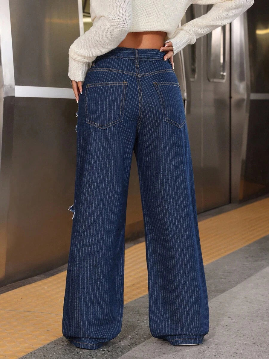 Isolide Wide Leg Jeans (SLIM)
