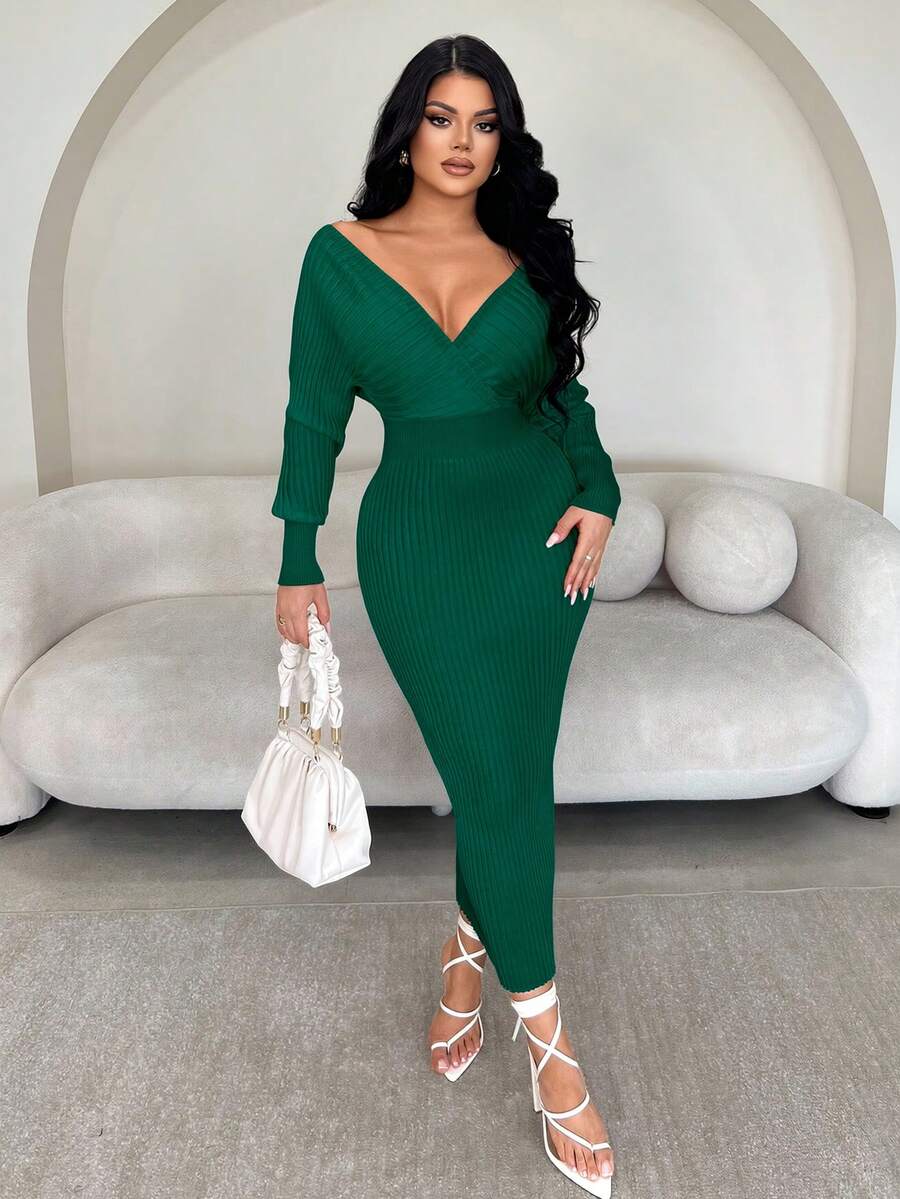 Radiant Eve Off-Shoulder Dress