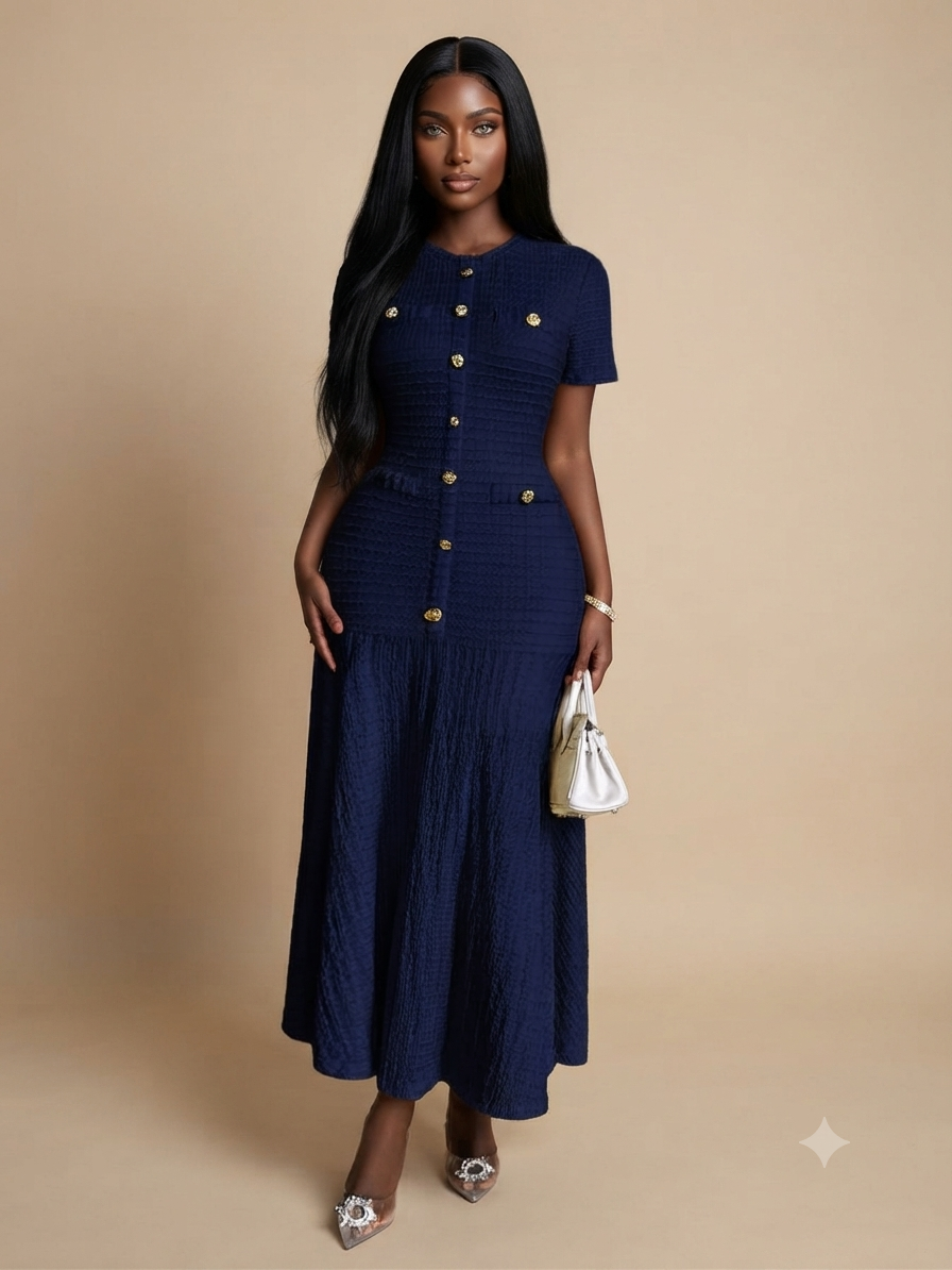 Azeen Short-Sleeve Dress