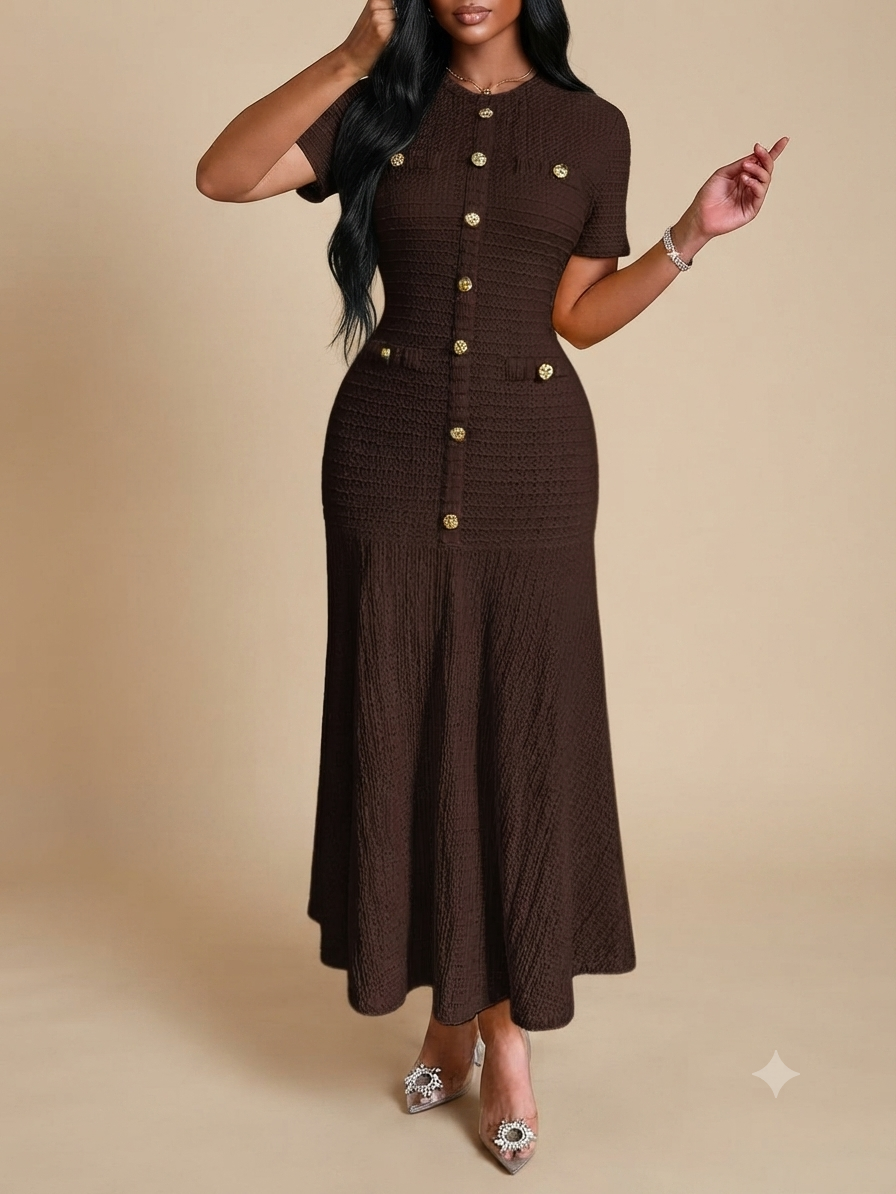 Azeen Short-Sleeve Dress