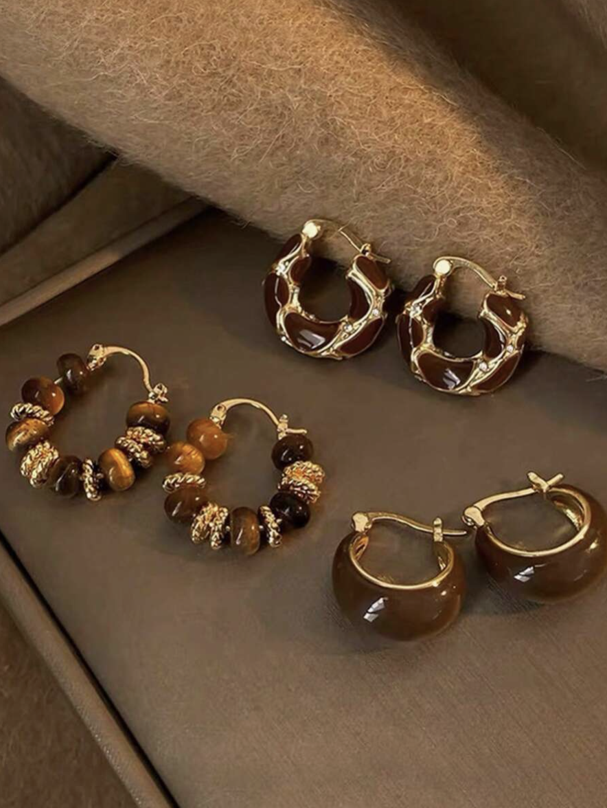 Coraline Stud/Hoop Earring Set