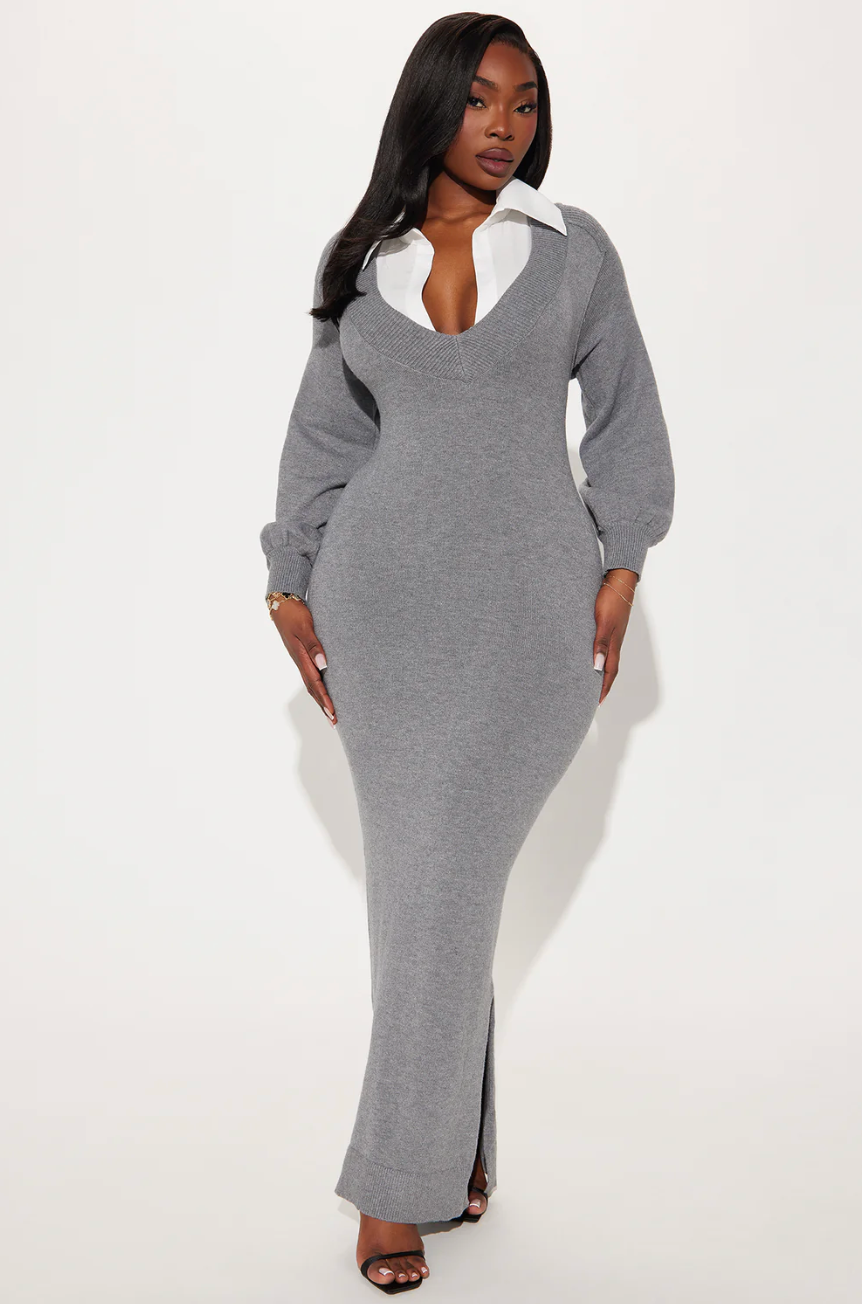 Waverly Collared Sweater Dress