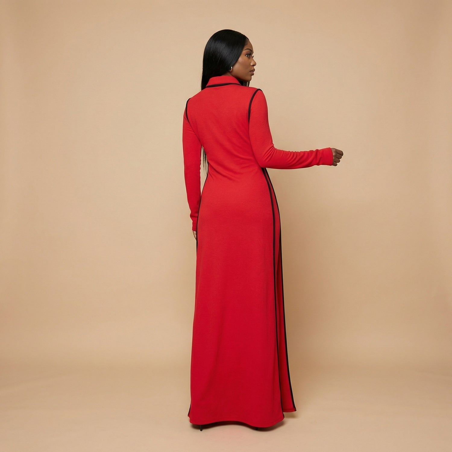 Malika High Neck Dress Set