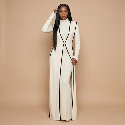 Malika High Neck Dress Set
