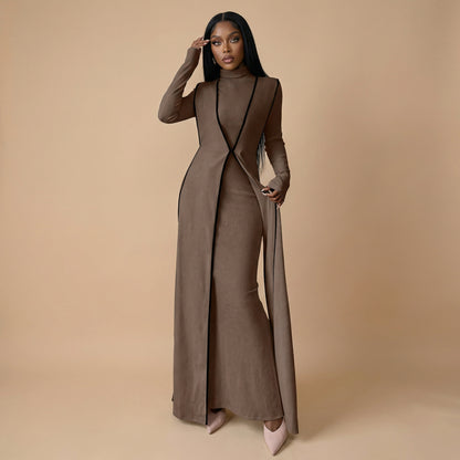 Malika High Neck Dress Set