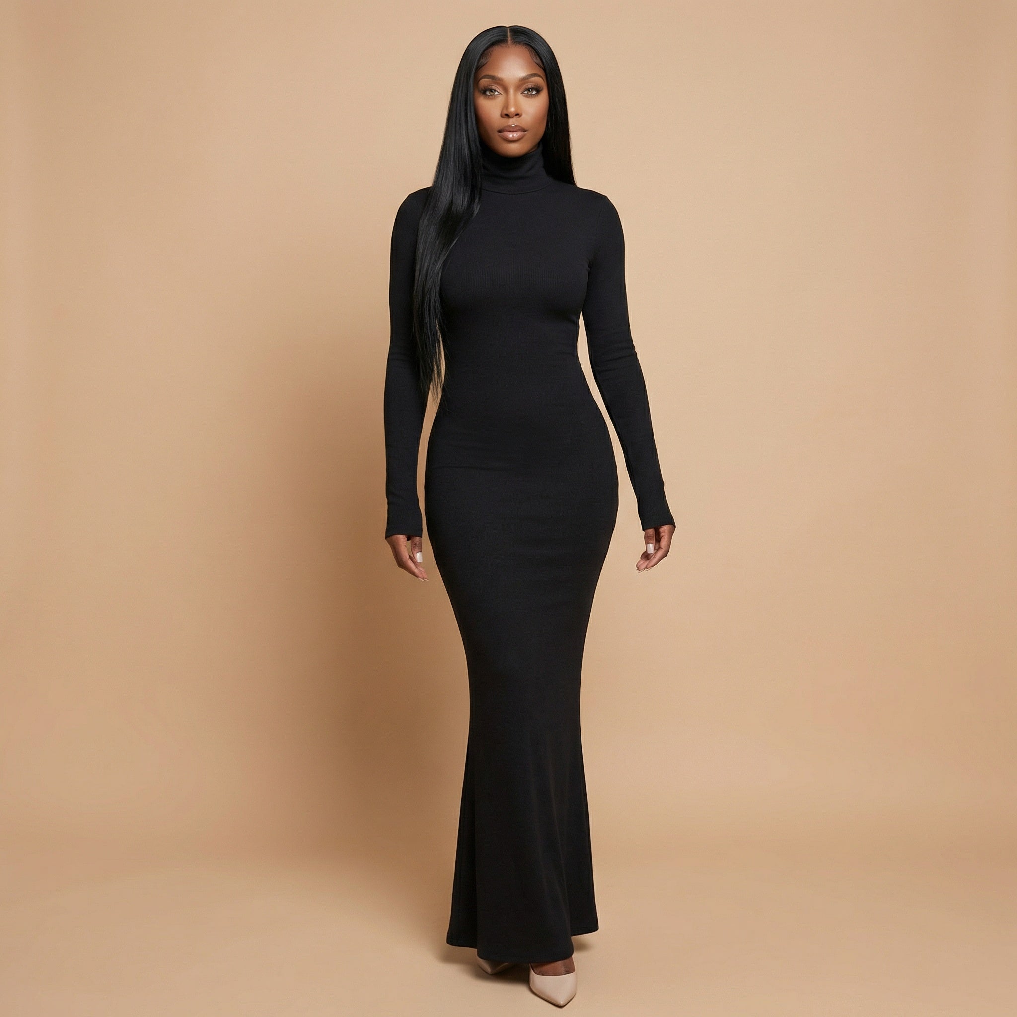 Malika High Neck Dress Set