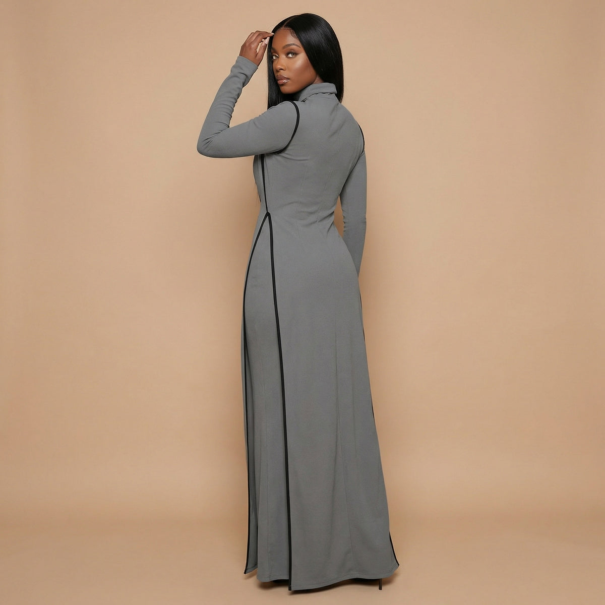 Malika High Neck Dress Set