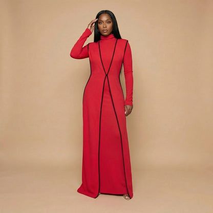 Malika High Neck Dress Set